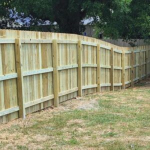 inside of privacy fence