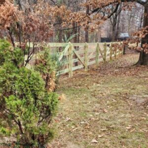 split rail wood fence